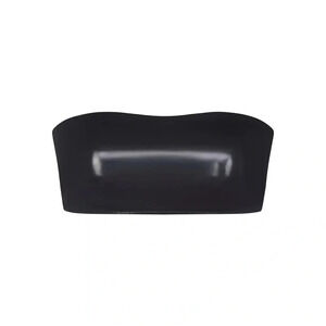 NWT Skims Black Vinyl tube top/bandeau bra top